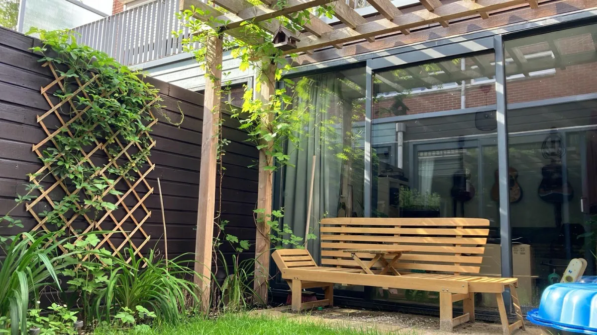 Eetbare patiotuin in Amsterdam