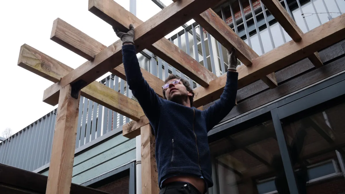 Eetbare patiotuin in Amsterdam